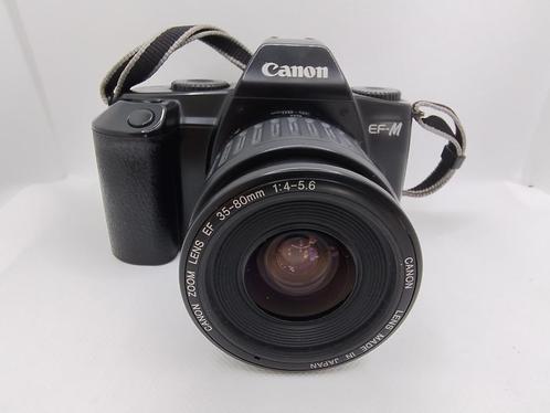Canon EF-M-camera met een Canon-zoomlens EF 35-80mm f/4-5.6, Audio, Tv en Foto, Fotocamera's Analoog, Zo goed als nieuw, Spiegelreflex