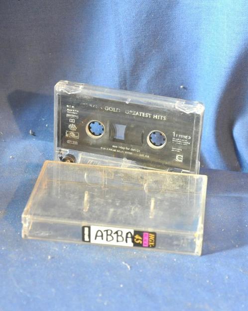cassette audio vintage abba gold greatest hits, Cd's en Dvd's, Cassettebandjes, Gebruikt, Origineel, Pop, 1 bandje, Met bewaardoos, rek of koffer