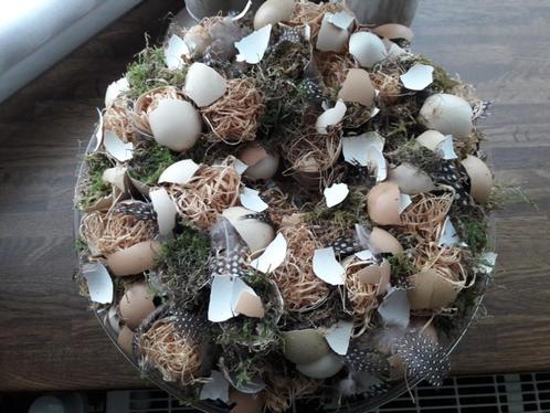Handgemaakte krans in natuurlijke materialen, Huis en Inrichting, Woonaccessoires | Kransen, Nieuw, Ophalen