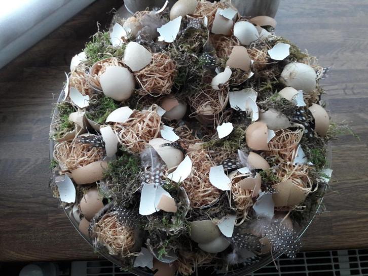 Handgemaakte krans in natuurlijke materialen, Huis en Inrichting, Woonaccessoires | Kransen, Nieuw, Ophalen