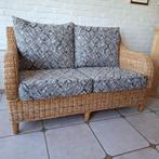 Divan en rotin de très bonne qualité, Tweepersoons, Zo goed als nieuw, Rechte bank, Minder dan 150 cm
