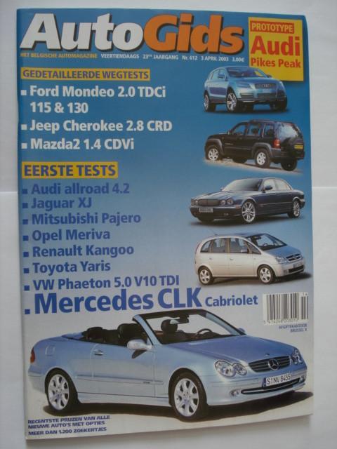 AutoGids 612, Livres, Autos | Brochures & Magazines, Neuf, Général, Envoi
