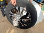 4 Michelin Alpin winterbanden op alu velgen met 4 gaten, Auto-onderdelen, Ophalen, 17 inch, Winterbanden, Band(en)