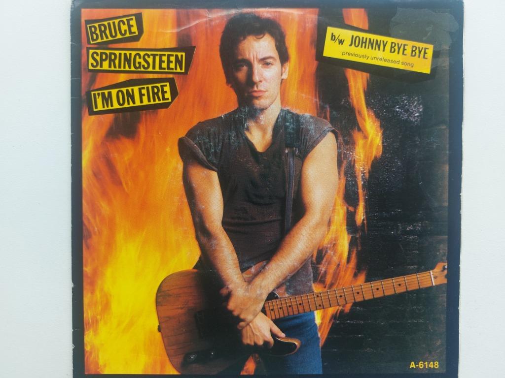 Bruce Springsteen - I'm On Fire / Johnny Bye Bye (1985), Cd's en Dvd's, Vinyl Singles, Rock en Metal, Ophalen of Verzenden