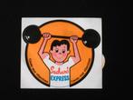 sticker jaren '70 Suchard Express cacaopoeder, gewichtheffer, Verzamelen, Ophalen of Verzenden, Nieuw, Merk