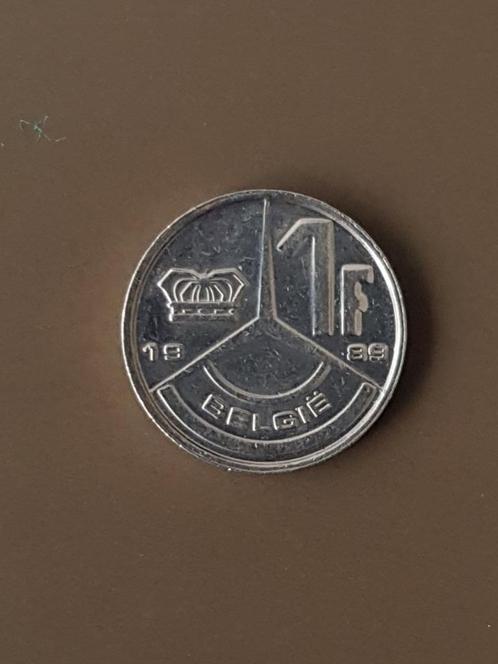 1 Frank Belgische munt Boudewijn, Postzegels en Munten, Munten | België, Losse munt, Ophalen of Verzenden