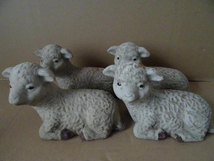 Kerststal schapen grote schapen kerststal van aardewerk 15cm, Diversen, Kerst, Gebruikt, Ophalen of Verzenden