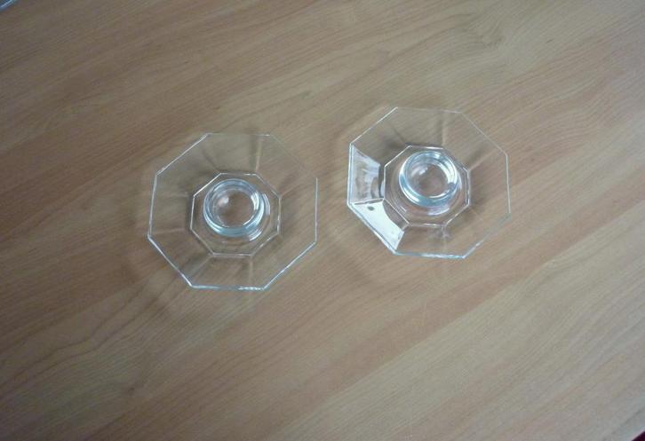 Set van 2 glazen eihouder eierhouder eierbord eierdopje, Huis en Inrichting, Keuken | Servies, Ophalen of Verzenden