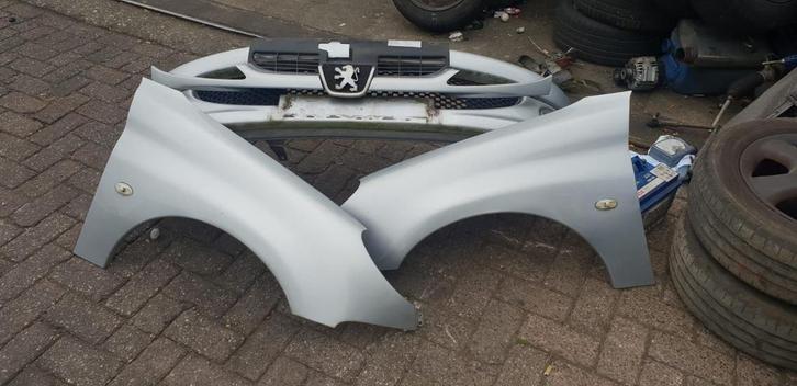 PEUGEOT 206 VOORSCHERMEN +BUMPER +GRIL BJ 98 TOT 2008, Auto-onderdelen, Carrosserie, Spatbord, Gebruikt, Ophalen of Verzenden