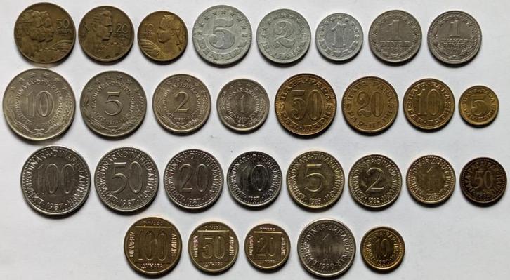Joegoslavië - muntenset, Postzegels en Munten, Munten | Europa | Niet-Euromunten, Setje, Joegoslavië, Ophalen