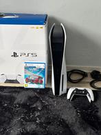 Ps5 disc editie met doos, game en controller, Games en Spelcomputers, Spelcomputers | Sony PlayStation 5, Ophalen, Zo goed als nieuw