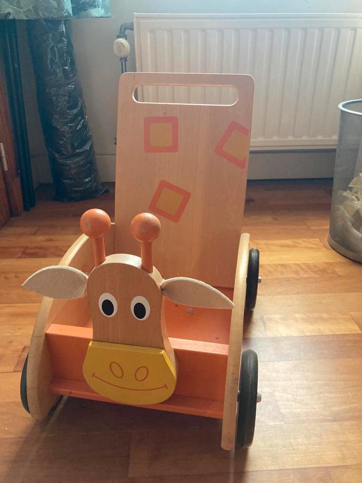 Charriot de marche en bois, Kinderen en Baby's, Speelgoed | Overig, Zo goed als nieuw, Ophalen