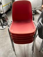 10 stoelen (1 x 4, 1 x 6), Huis en Inrichting, Stoelen, Ophalen, Gebruikt, Grijs