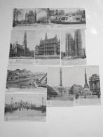 9 antieke Foto Postkaarten Cartes Postales Brussel Bruxelles, Ophalen of Verzenden, 1920 tot 1940, Ongelopen, Brussel (Gewest)