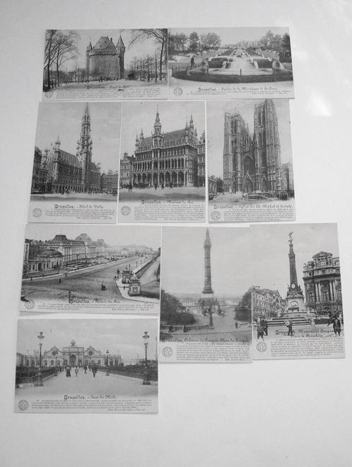 9 antieke Foto Postkaarten Cartes Postales Brussel Bruxelles, Verzamelen, Postkaarten | België, Ongelopen, Brussel (Gewest), 1920 tot 1940