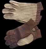 vintage paar lederen handschoenen, Antiek en Kunst, Ophalen of Verzenden