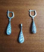 Zilveren oorbellen en hanger met meesterlijk filigraan, Zilver, Hangers, Zilver, Verzenden