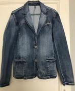 Veste en Jeans délavé stretch taille L, Ophalen of Verzenden, Zo goed als nieuw, Maat 42/44 (L), Blauw