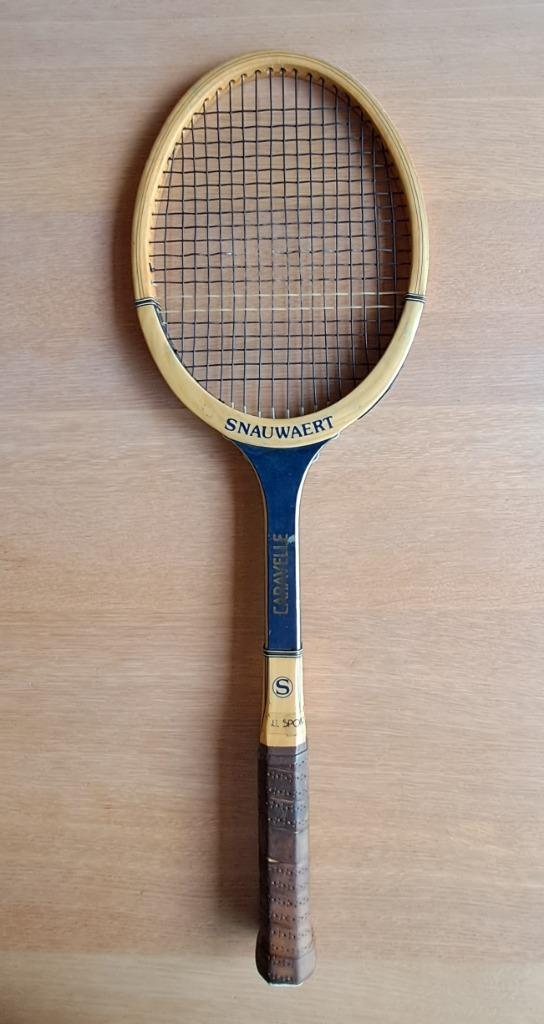 2 houten tennisrackets Snauwaert Caravelle, Sport en Fitness, Tennis, Gebruikt, Racket, Overige merken, Ophalen