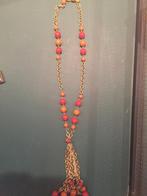 Speciale retro lange ketting, Handtassen en Accessoires, Ophalen of Verzenden, Zo goed als nieuw