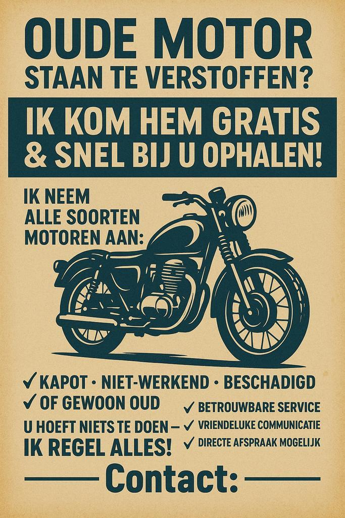 Oude Motor? Ik Haal Hem Gratis, Immo, Appartementen en Studio's te huur