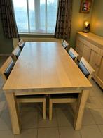 Tafel 8 stoelen, Huis en Inrichting, Ophalen, 6 tot 8 stoelen