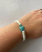 Clay beaded bracelet - blue turtle, Envoi, Neuf