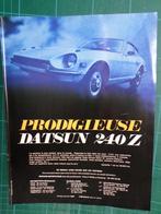 Datsun 240 Z - publicité papier - 1973, Overige typen, Ophalen of Verzenden, Zo goed als nieuw