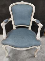 Blauwe vintage zetel, Antiek en Kunst, Ophalen