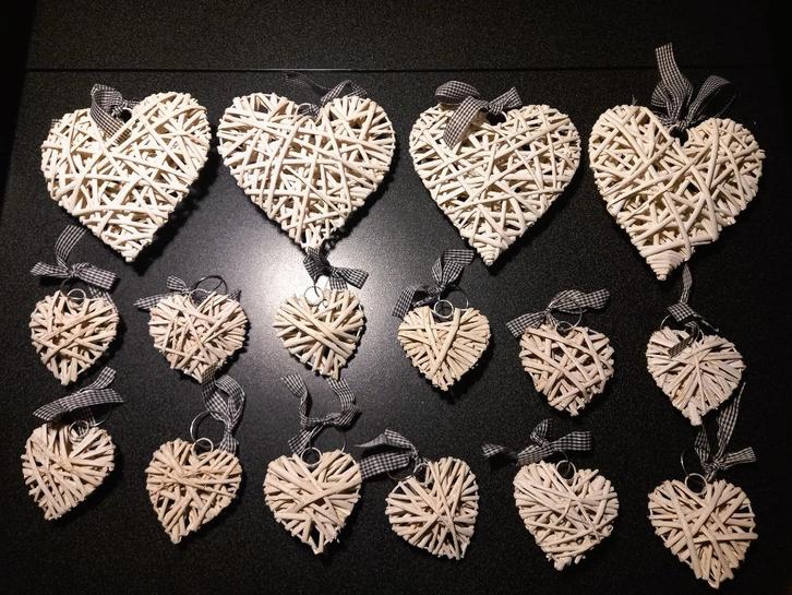 Houten harten, Diversen, Kerst, Gebruikt, Ophalen of Verzenden