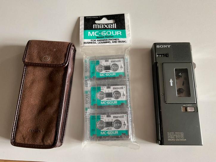 SONY BM-550 Micro Dictator, Audio, Tv en Foto, Bandrecorder, Ophalen of Verzenden