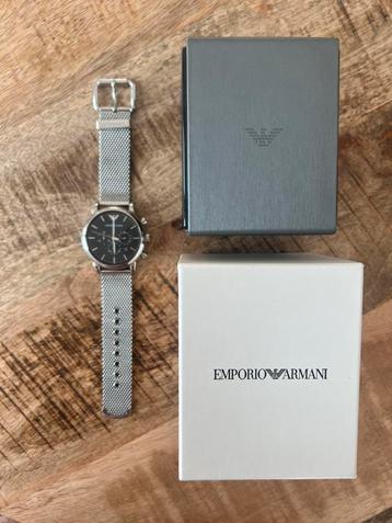 Montre emporio armani AR-1808, Enlèvement ou Envoi, Utilisé, Montre-bracelet, Autres marques