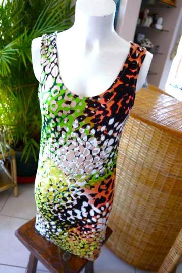vintage dressing kleurrijk mouwloos leuke jurk beschikbaar voor biedingen