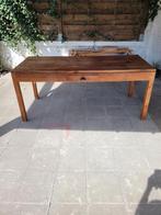 Table teck bois massif, Ophalen, Zo goed als nieuw, Teakhout