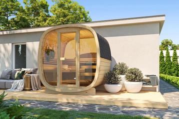 Moderne Cube Buitensauna SKOG160 Thermowood beschikbaar voor biedingen