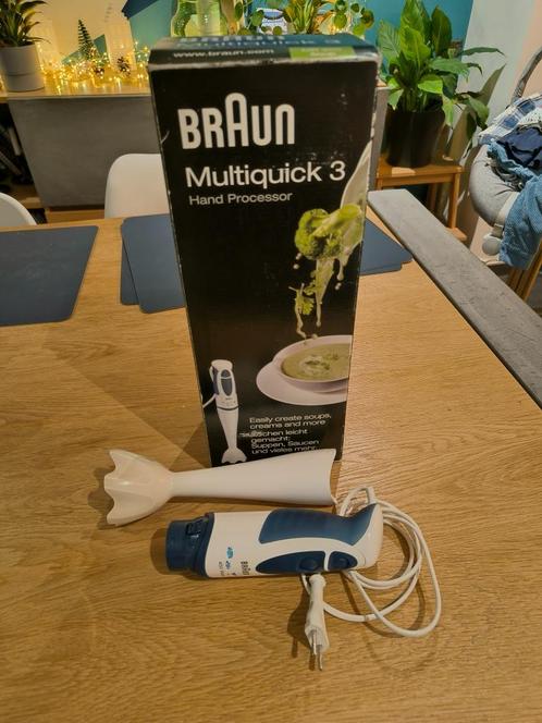 Braun Multiquick 3 Staafmixer, Elektronische apparatuur, Keukenmixers, Gebruikt, 2 snelheden, Vaatwasserbestendig, Ophalen