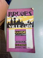 folder brochure Bruges guide illustre gidsenbond met kaart, Boeken, Catalogussen en Folders, Ophalen of Verzenden, Zo goed als nieuw
