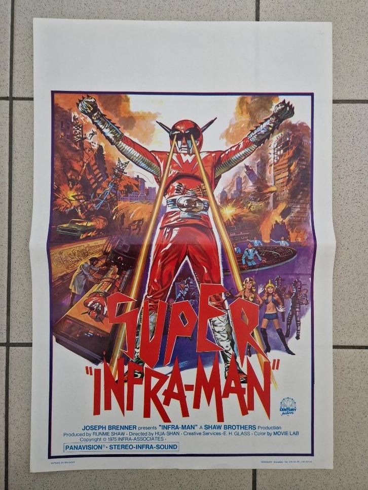 filmaffiche Infra-Man 1975 filmposter, Verzamelen, Posters, Zo goed als nieuw, Film en Tv, A1 t/m A3, Rechthoekig Staand, Ophalen of Verzenden