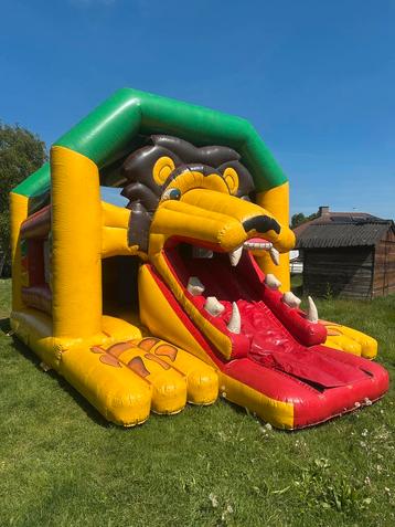 Springkasteel Lion te koop, Hobby en Vrije tijd, Ophalen, Gebruikt