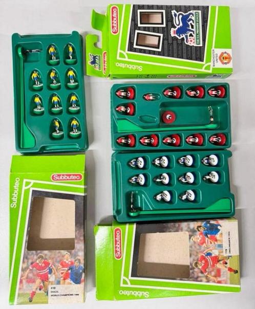 3X Subbuteo voetbal-team boxed 719-410-63149 set 1993-1994, Verzamelen, Sportartikelen en Voetbal, Beeldje of Poppetje, Ophalen of Verzenden
