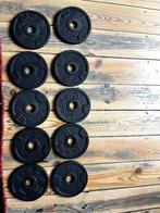 10 Domyos gewichtschijven 1kg + 2 klemmen, Sport en Fitness, Fitnessmaterialen, Ophalen, Zo goed als nieuw, Benen, Dumbbell