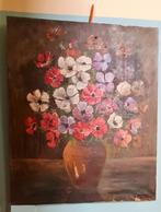 Anemonen oliedoek - Zorgeloze dochter van de wind, Antiek en Kunst, Ophalen of Verzenden