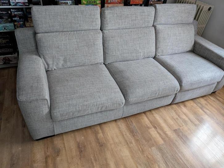 Canapé d'angle, Huis en Inrichting, Zetels | Zetels, Zo goed als nieuw, Driepersoons, 200 tot 250 cm, 75 tot 100 cm, Stof, Ophalen