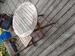 Tuintafeltje en stoel, Tuin en Terras, Tuinsets en Loungesets, Ophalen, Zo goed als nieuw, Stoel