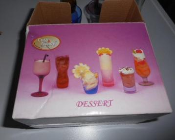 NIEUW 6 apero/dessert glaasjes beschikbaar voor biedingen
