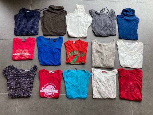 15 Dames t-shirts / longsleeves, Kleding | Dames, T-shirts, Zo goed als nieuw, Ophalen of Verzenden