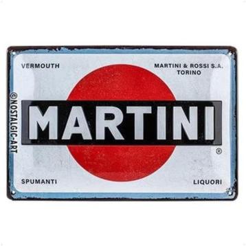 Art Metalen bord martini GRATIS LEVERING