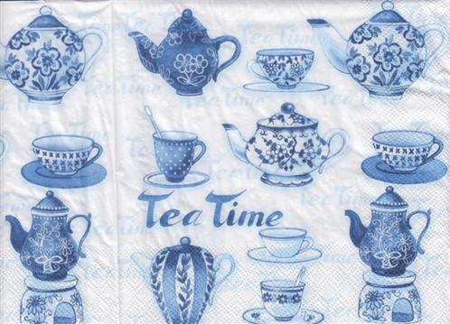 Servetten - blauw/wit - Delfs blauw - Oud Hollands, Hobby en Vrije tijd, Knutselen, Nieuw, Materiaal, Ophalen of Verzenden