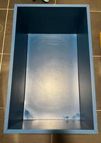 Blauwe opbergbak/ speelgoedbak op wieltjes, Ophalen, Gebruikt