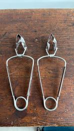 Escargottang (2 stuks), Huis en Inrichting, Ophalen of Verzenden, Zo goed als nieuw, Los bestek, Inox of Chroom